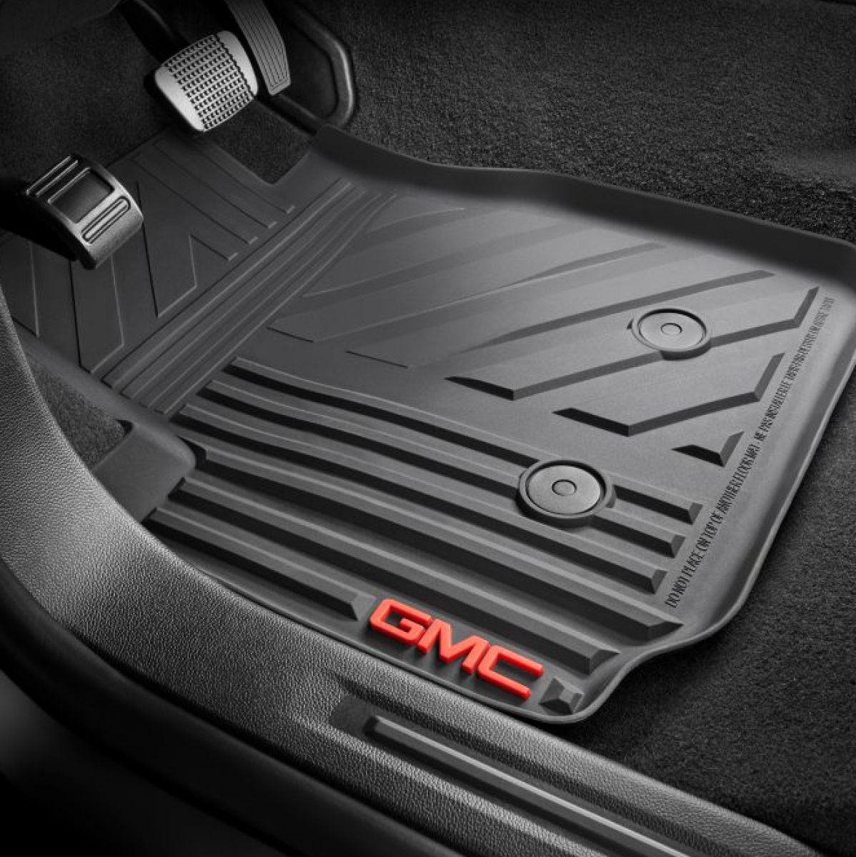 GMC Floor Mats Front Premium All Weather GMC Logo Jet Black 11161